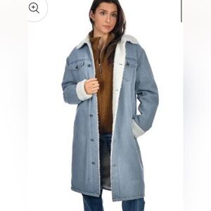 RD Style Luna Sherpa Denim Jacket size Medium